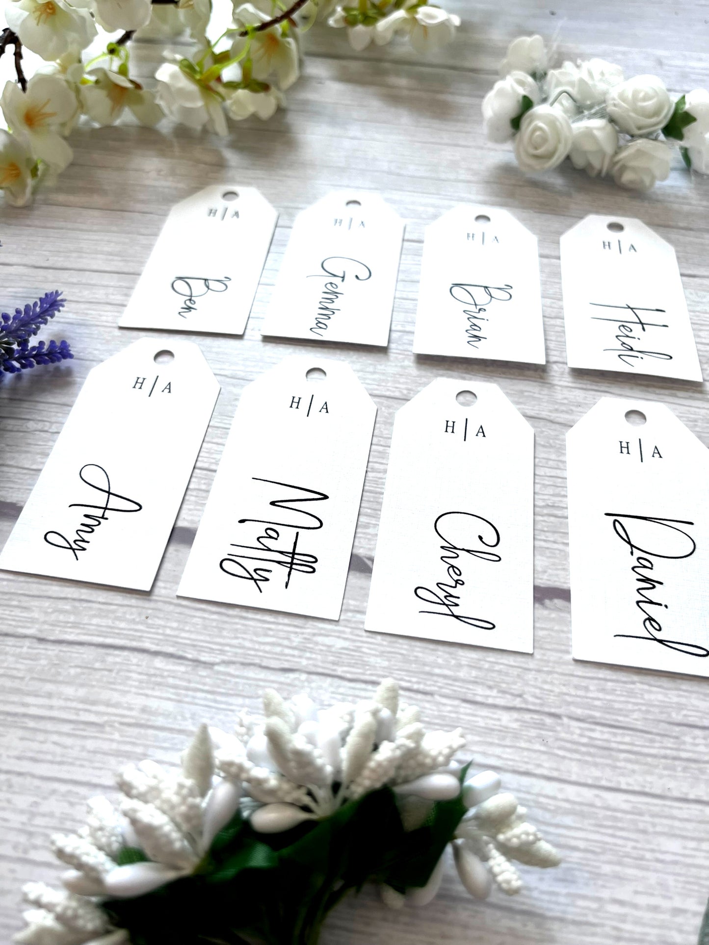 Napkin Script Name Card