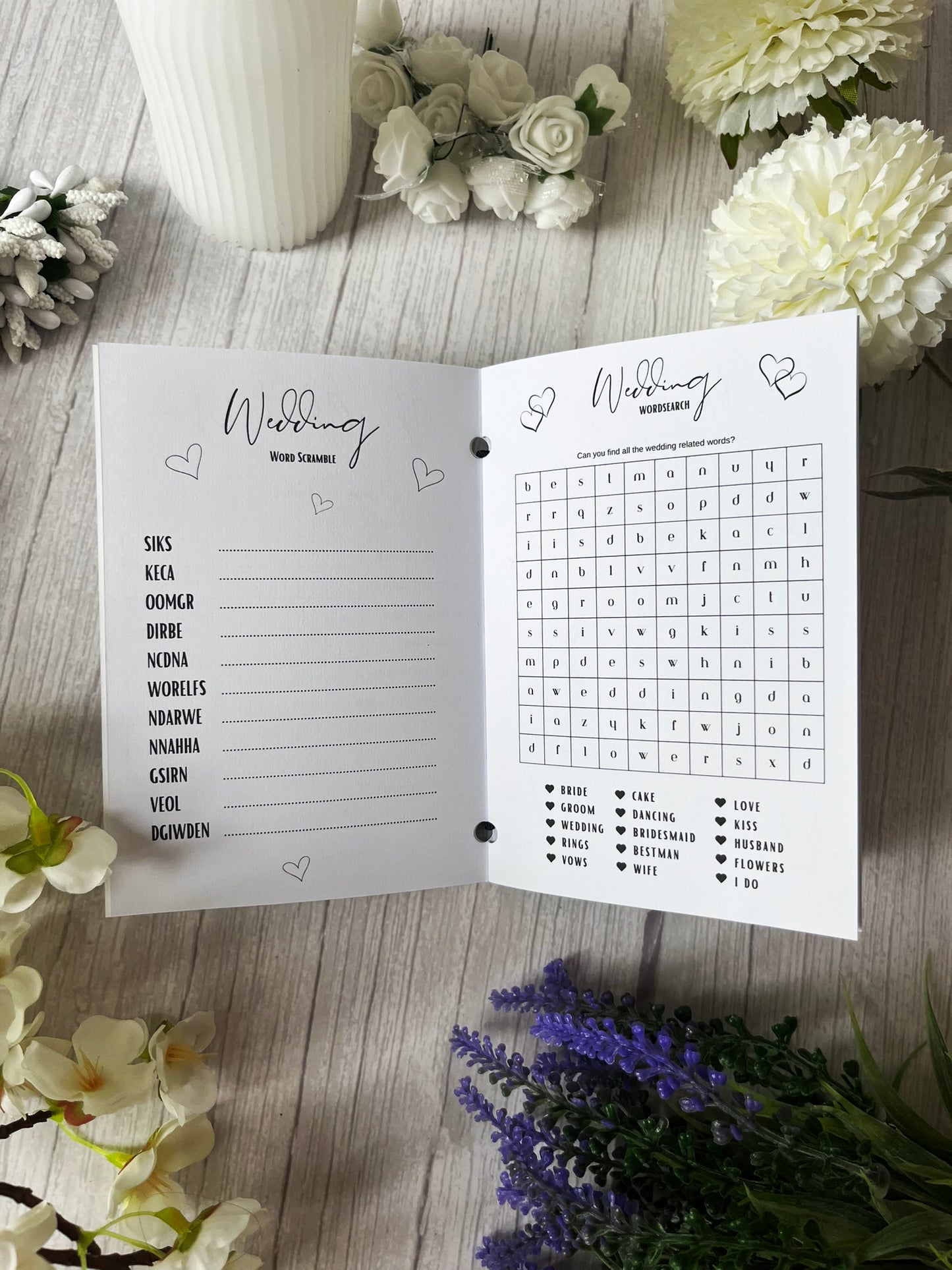 Personalised Children's Wedding Activity Book