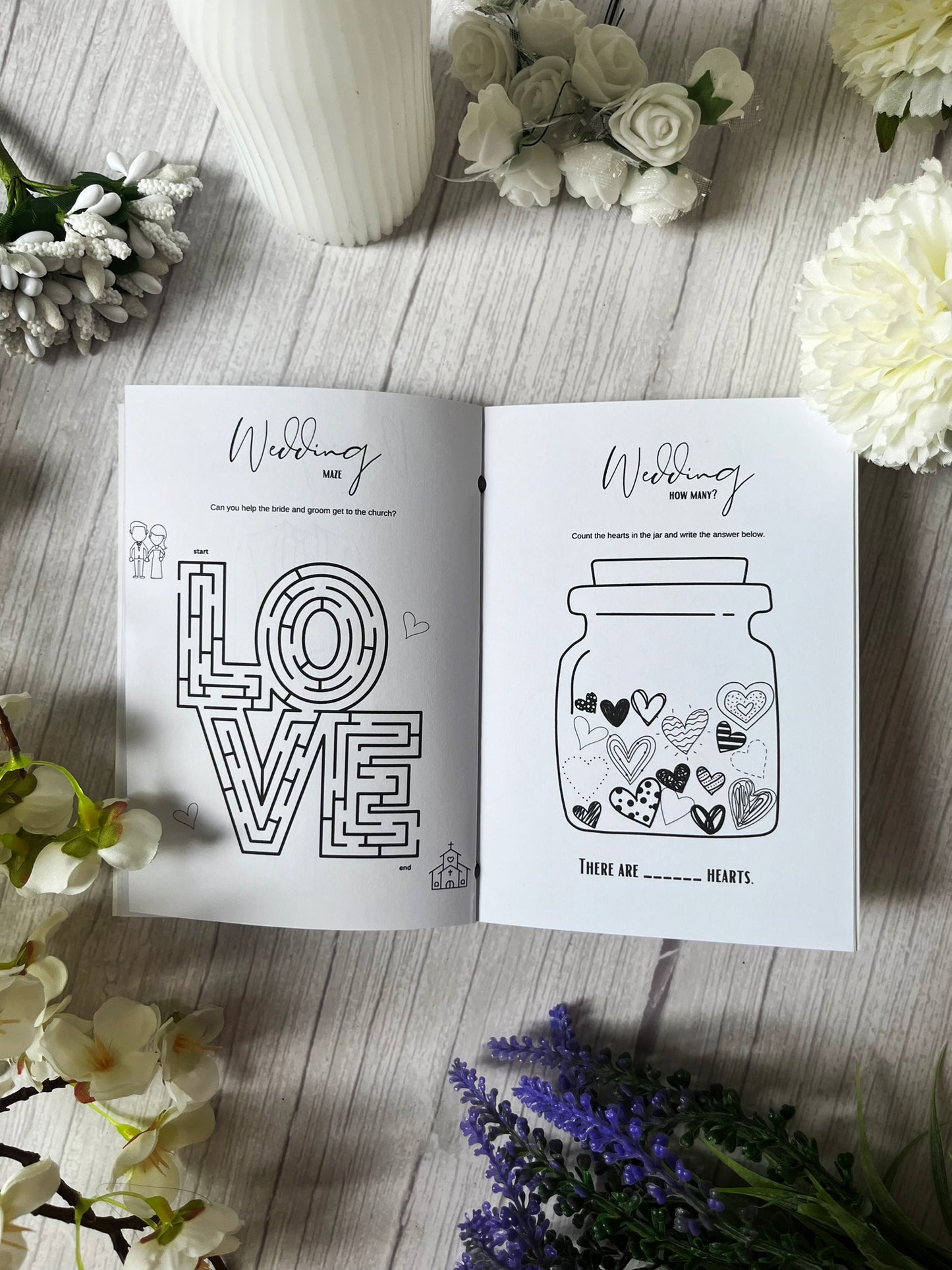 Personalised Children's Wedding Activity Book